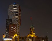 Hotel NY HDR-sig  Hotel New York : Rotterdam, avondfotografie, hotel New York, HDR